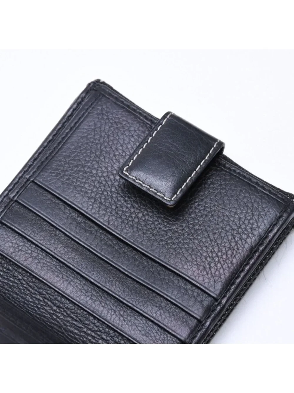 Dior Logo Button Bifold Wallet Denim Black Gray